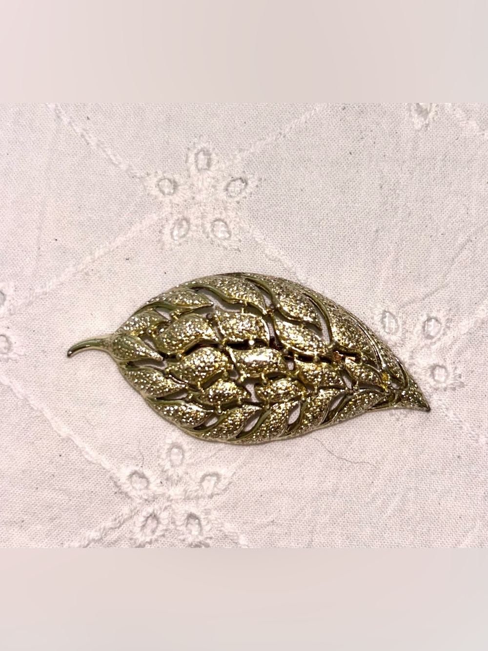 Gold Leaf Brooch